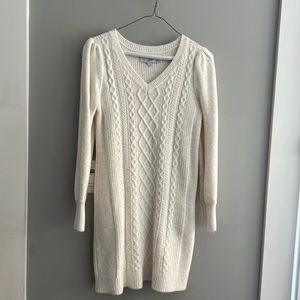 Loft cable knit sweater dress